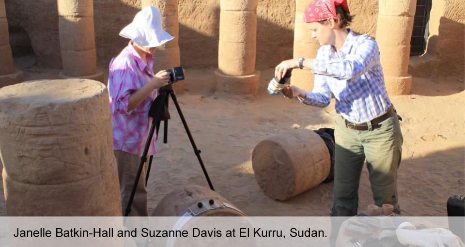 Janelle Batkin-Hall and Suzanne Davis at El Kurru, Sudan